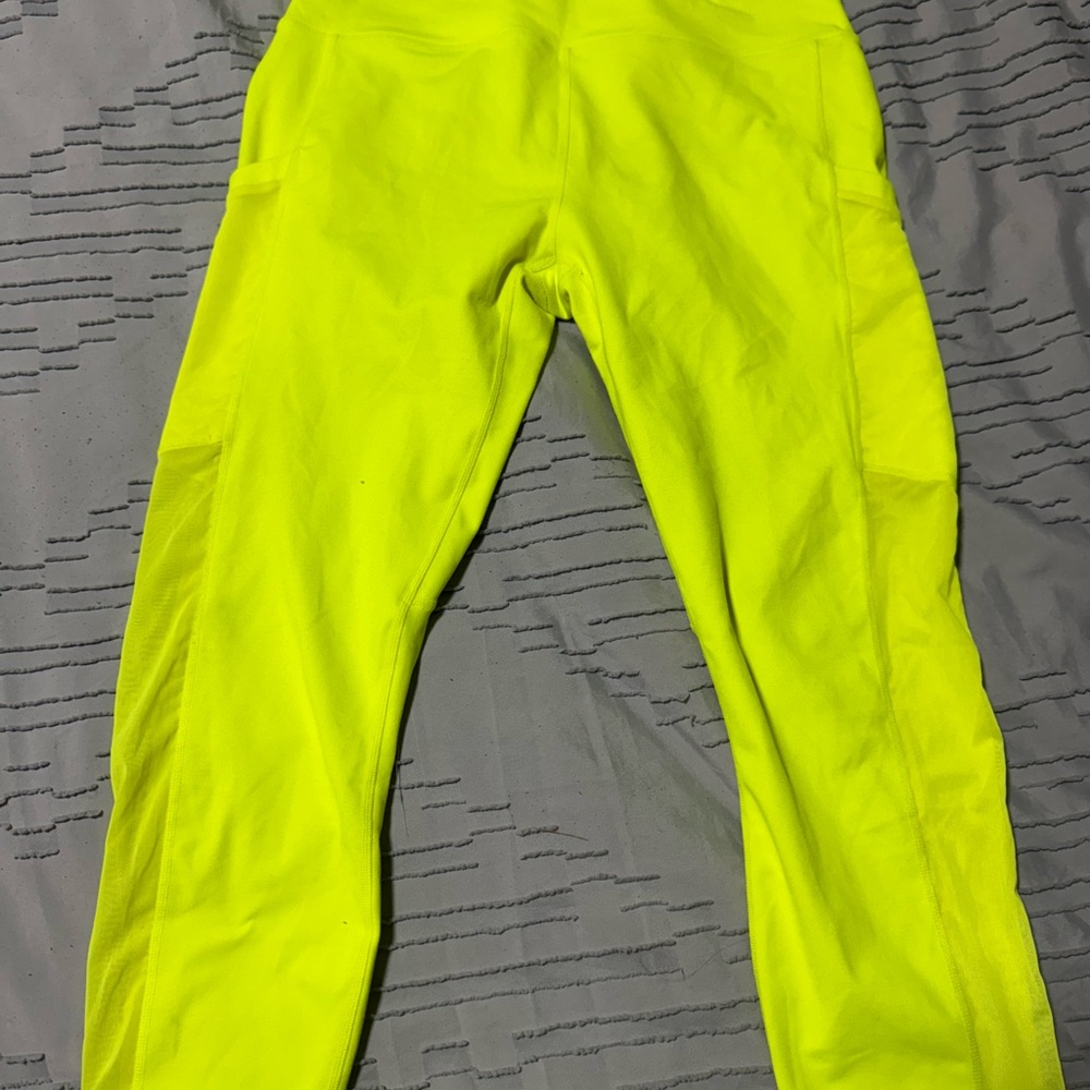 Fabletics Yellow Leggings Athletic Performance